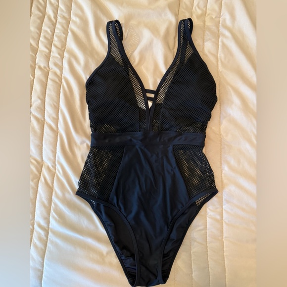 Cupshe Other - NWT Cupshe Black One Piece Swimsuit with Deep V-neckline